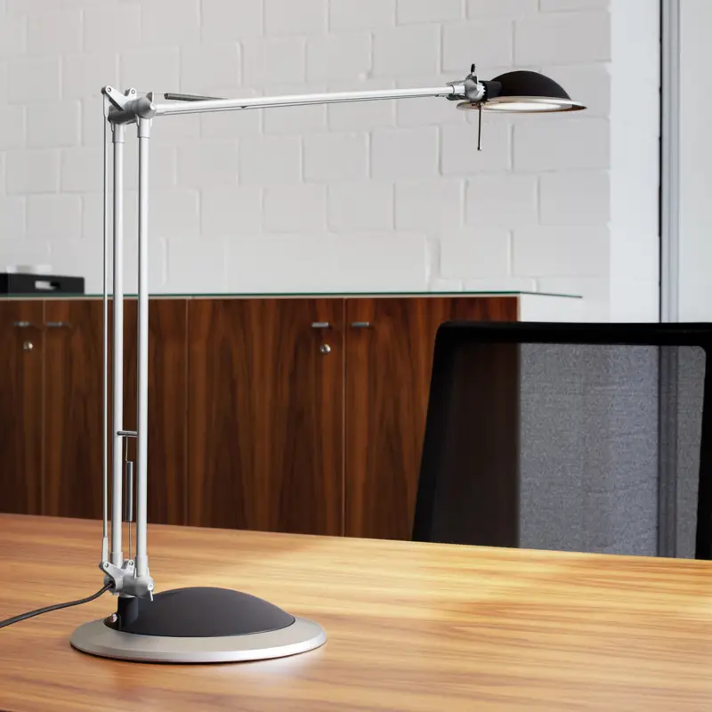 LED-skrivbordslampa MAULbusiness, aluminium, höjd 50 cm Kampanjpris