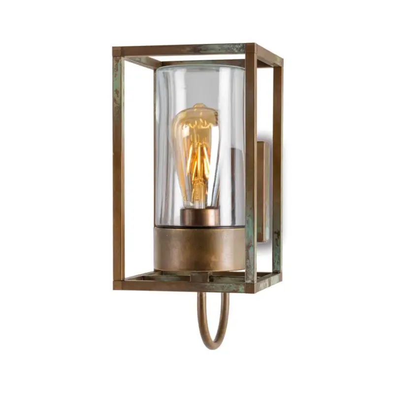 Utomhusvägglampa Cubic³ 3362 mässing antik/tydlig Beställ idag