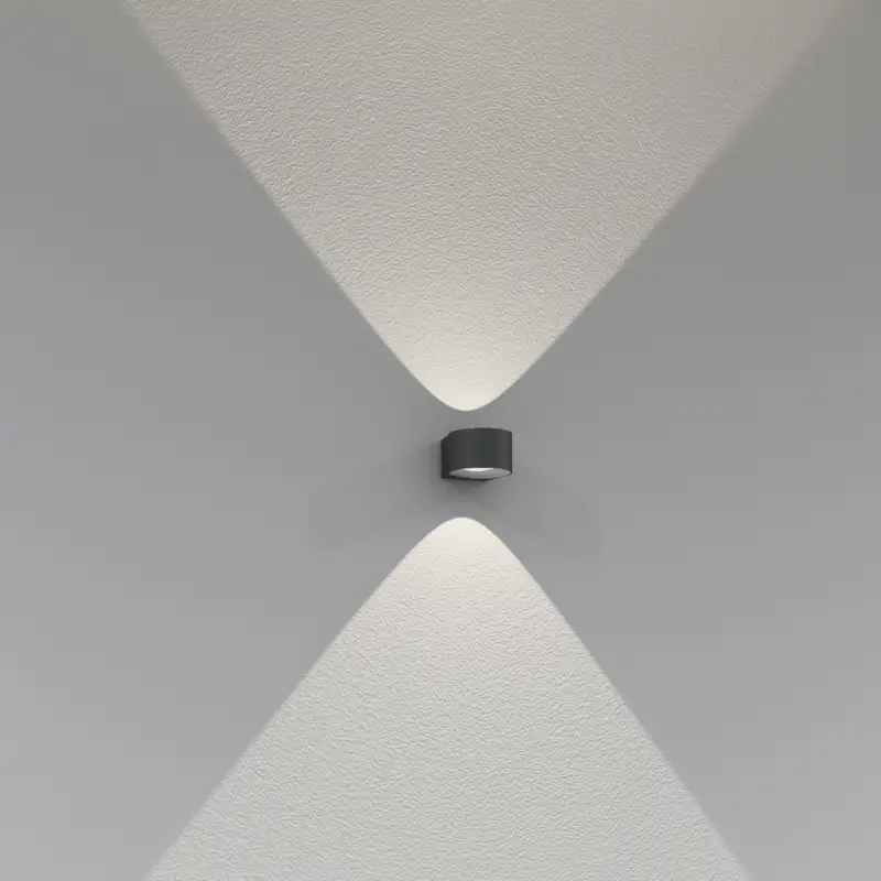 Kundfavorit LED utomhusvägglampa CMD 9029 med glaslinser