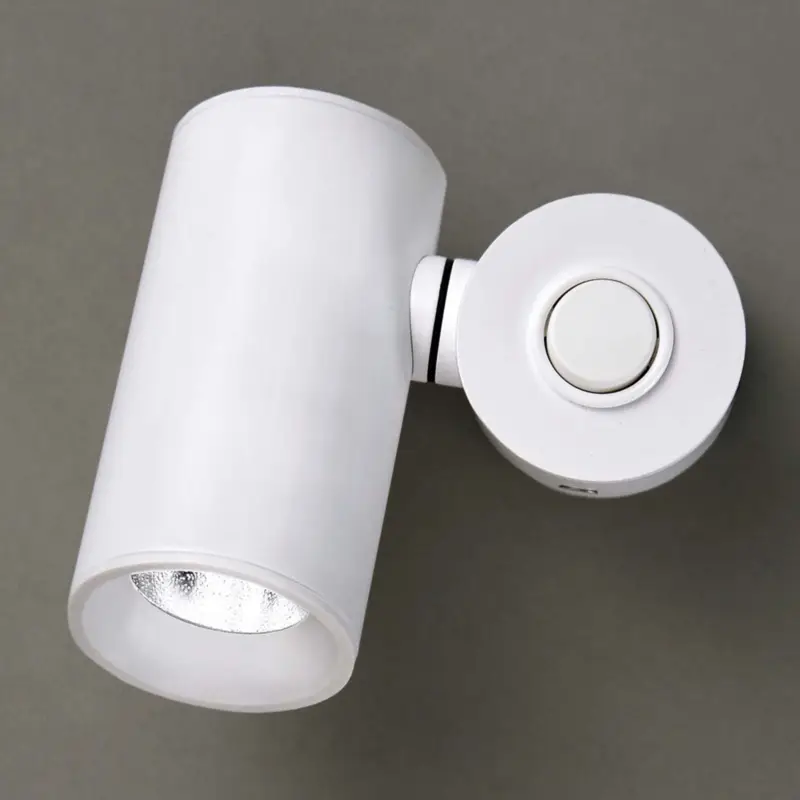 Säker betalning Milan Haul LED-vägglampa, cylindrisk, vit