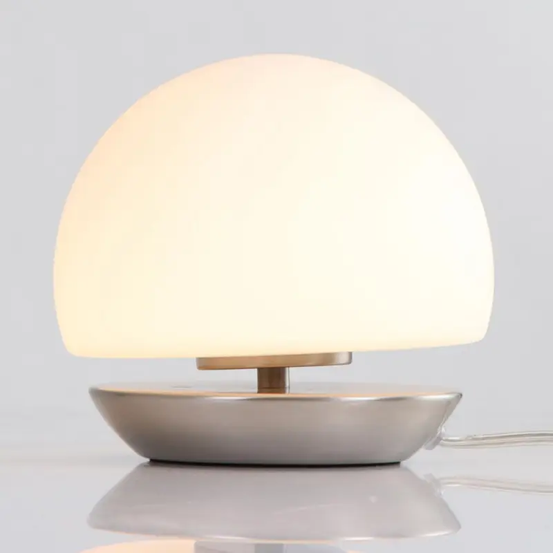 Endast idag Fot borstat stål – LED-bordslampa Ancilla