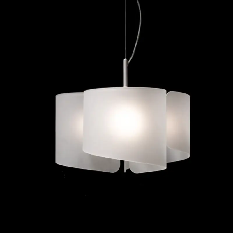 Papiro pendellampa, 3-ljus, satinerad Reapris