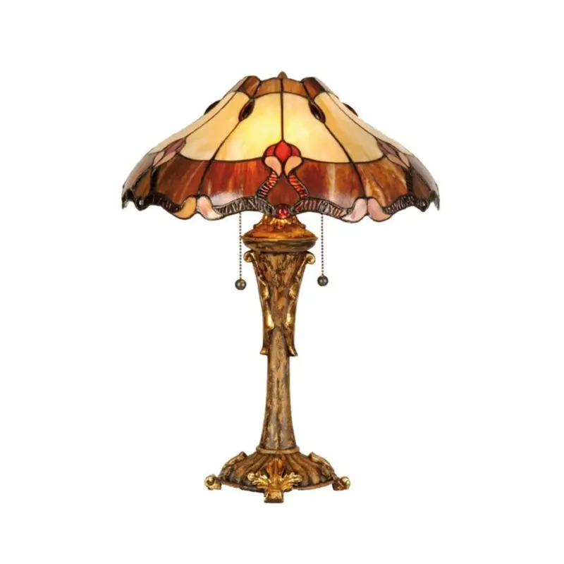Elegant bordslampa Cambria, Tiffanystil Kundfavorit
