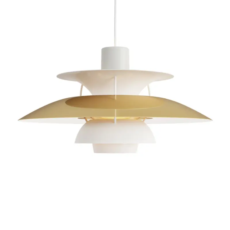 Beställ idag Louis Poulsen hänglampa PH 5 500, mässing, Ø 50 cm