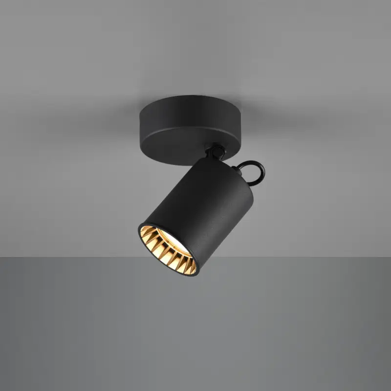 Extra rabatt Väggspot Pago, 1 lampa, svart