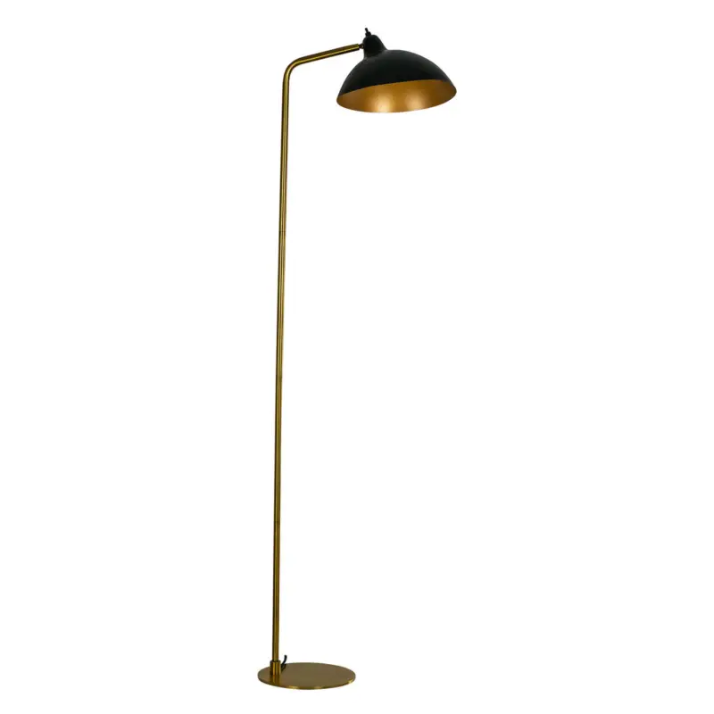 Snabb frakt Dyberg Larsen Futura golvlampa mässing/svart
