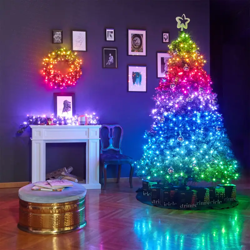 Populärt val Twinkly Music Set ljusslingor svart 600 RGB