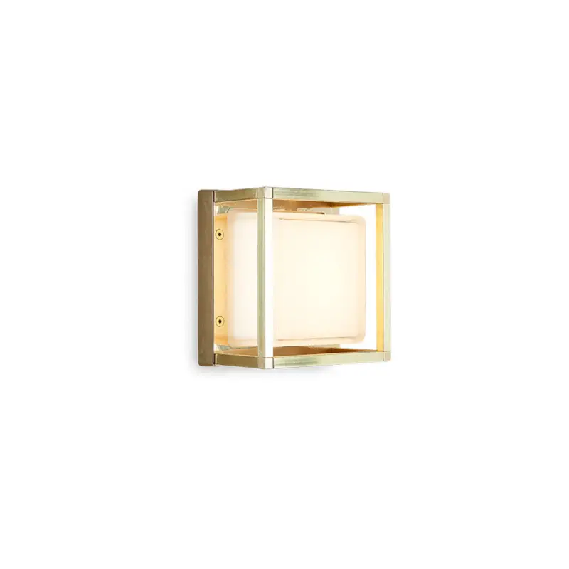 Begränsat antal LED-utomhusvägglampa Ice Cubic 3404, av mässing