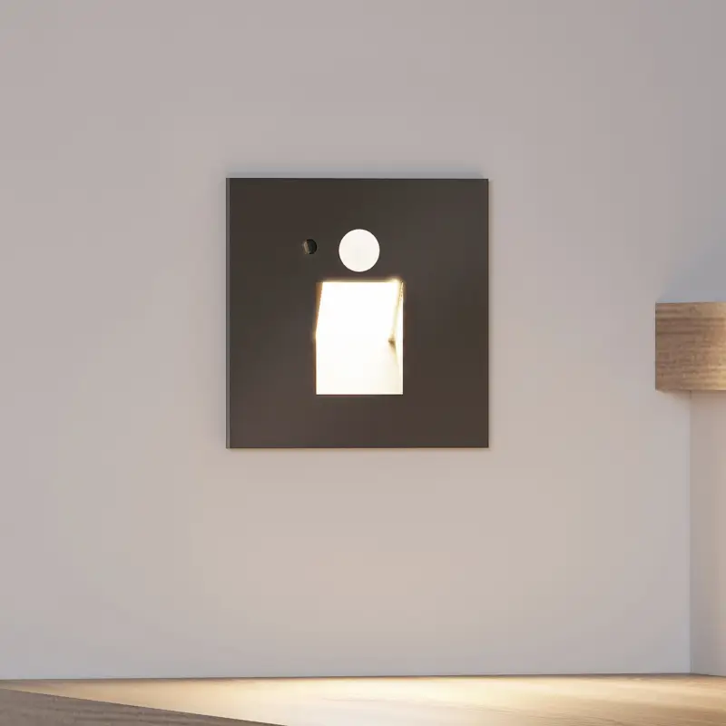 Bästa pris Arcchio Neru LED-inbyggnadslampa sensor kantig