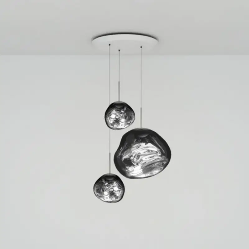 Fynd Tom Dixon hänglampa Melt Trio Round, Ø 81 cm, 3 lampor, krom