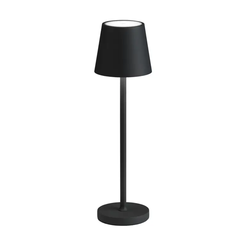 LED-bordslampa 5097, uppladdningsbart batteri IP54 dimbar svart Lågt pris