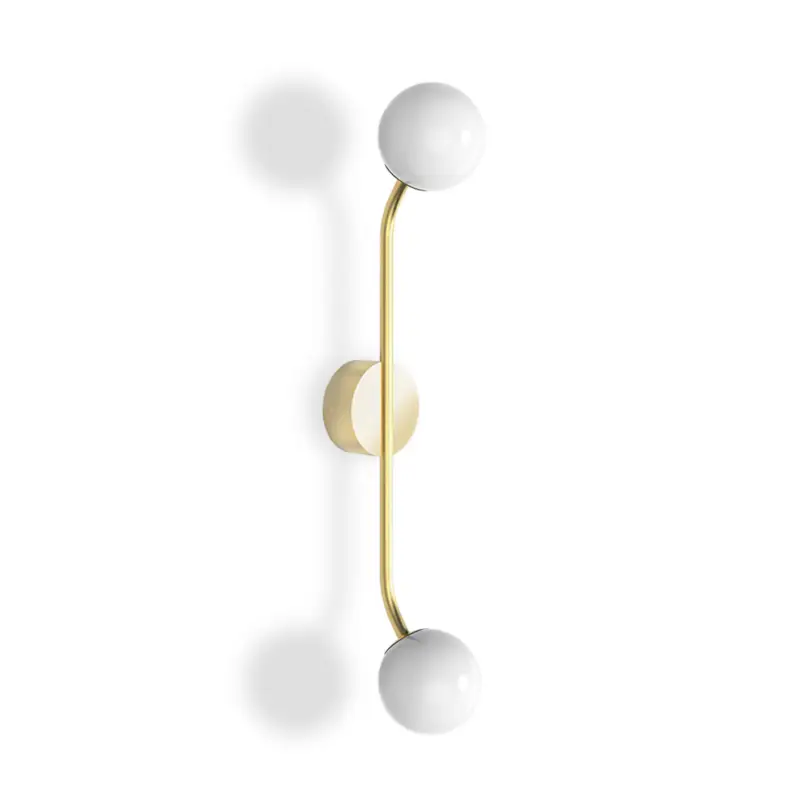 Snabb leverans Decor Walther Pep Two vägglampa guld matt 2 lampor