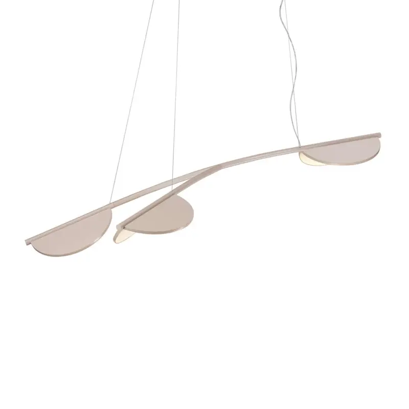 FLOS Almendra Ekologisk hängande lampa 3fl kort rosa Beställ nu