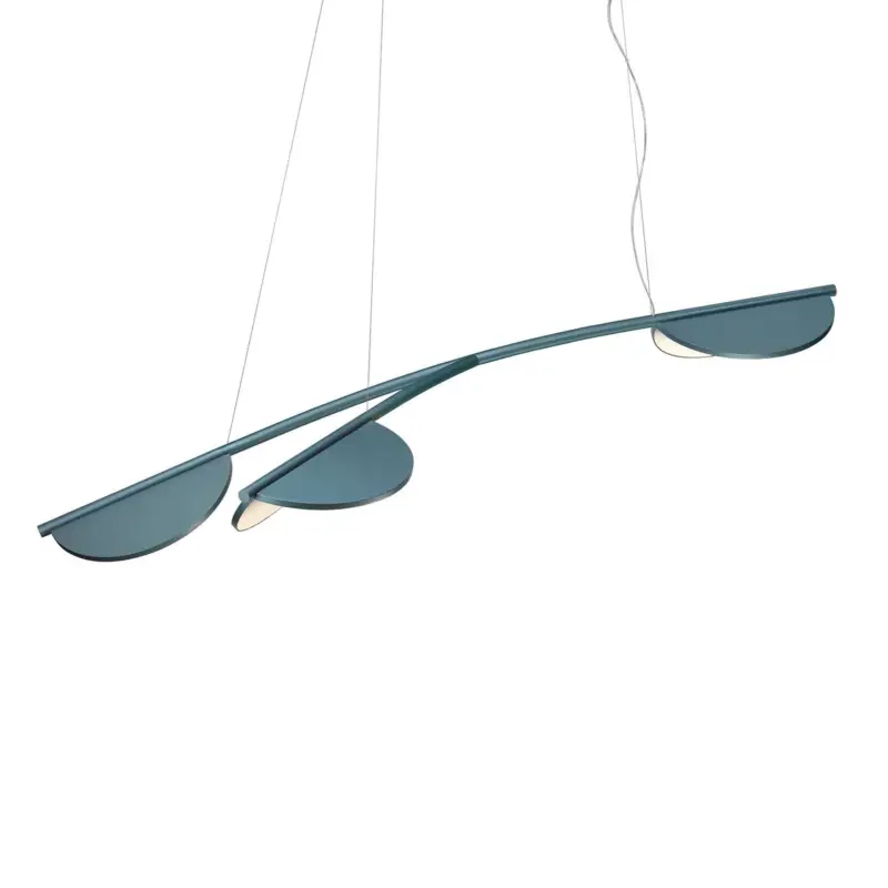 Billigare FLOS Almendra Ekologisk hängande lampa 3fl kort blå