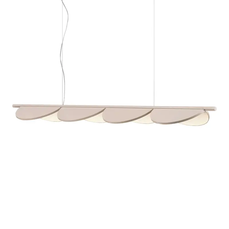 FLOS Almendra Linear LED-hänglampa 4 lampor, rosa prisnedsättning