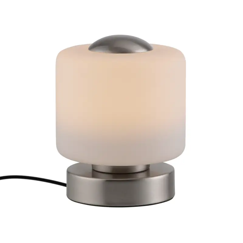 Sänkt pris Paul Neuhaus LED-bordslampa Bota, stålfärgad, glas, dimbar