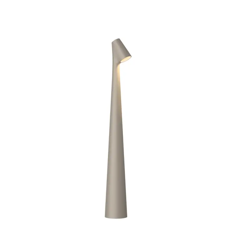 Vibia LED-bordslampa Africa, höjd 40 cm, mörkbeige Begränsat antal