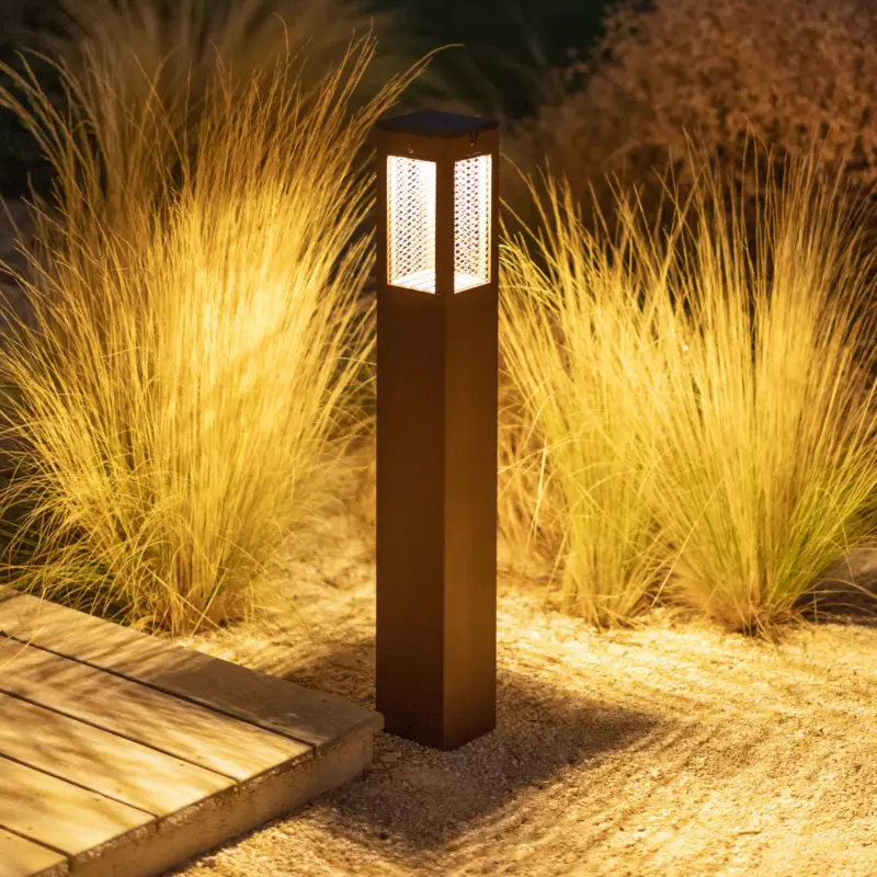 Lägg i varukorgen LED-solcellslampa Tradition Sensor Corten 90cm