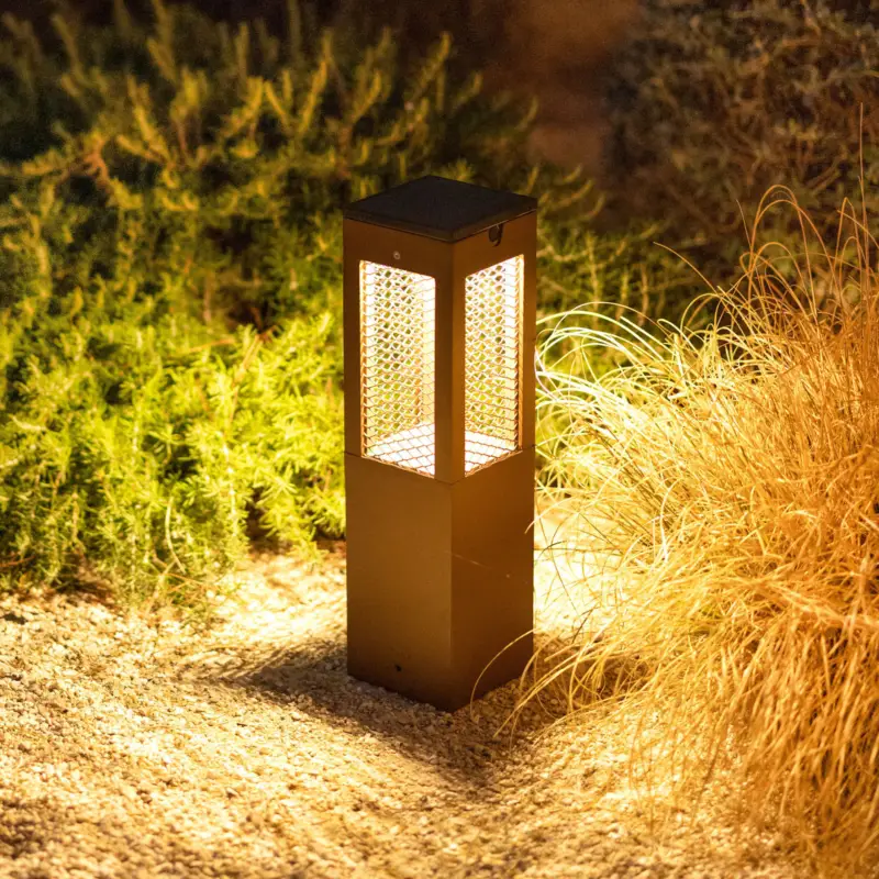 Outlet LED-solcellslampa Tradition Sensor Corten 40cm