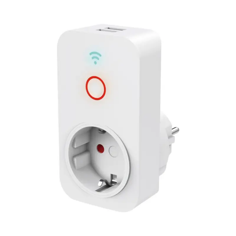 Hama Smart WLAN-uttag + 2x USB-A, 2 300 W Rabatt
