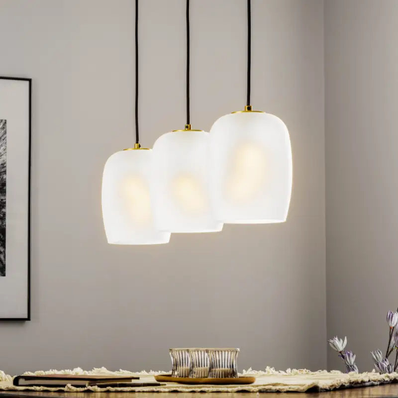 Lucande Taylan hänglampa med 3 lampor och avlång design Utförsäljning