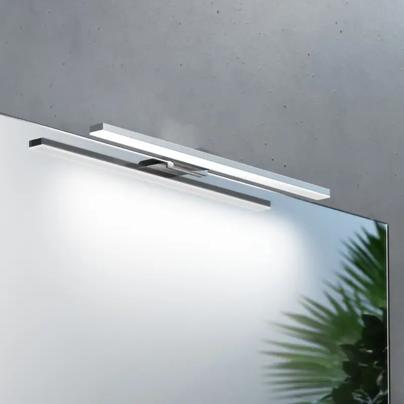 LED-spegellampa Triga IP44, krom, 40cm, 4.000K Erbjudande