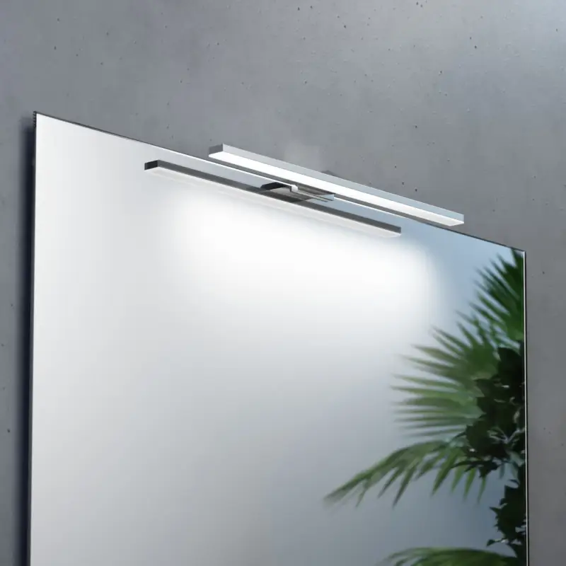 LED-spegellampa Triga IP44, krom, 40cm, 3.000K Billig