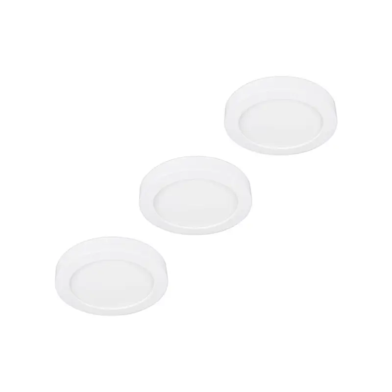 Prios LED-taklampa Edwina, vit, 23 cm, set om 3 Begränsad tid
