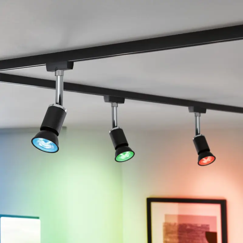 Paulmann LED GU10 4,8W 350lm ZigBee svart 3-pack Utförsäljning