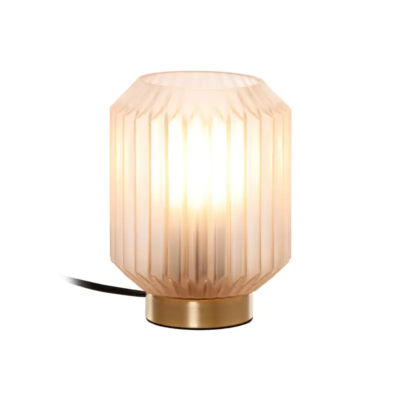 Beacon bordslampa Clancy, vit glasskärm, höjd 17 cm Endast denna vecka