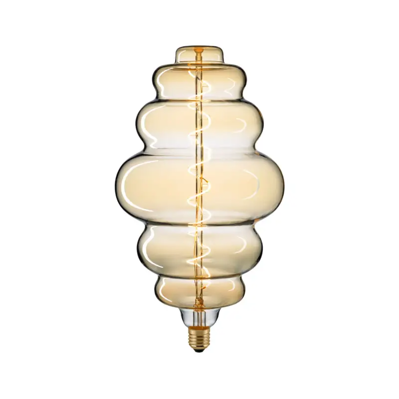 Bästa pris LED-lampa Giant Nest E27 6W glödtråd 920 dim guld