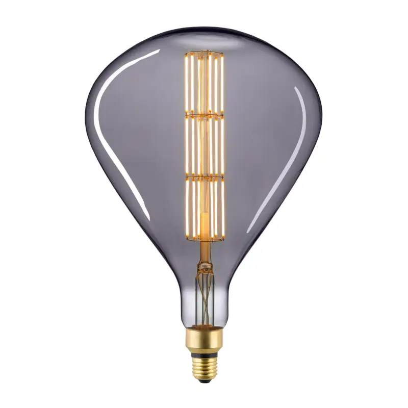 Beställ idag LED-filamentlampa Giant Tear E27 8 W glödtråd 1 800 K dimbar titan