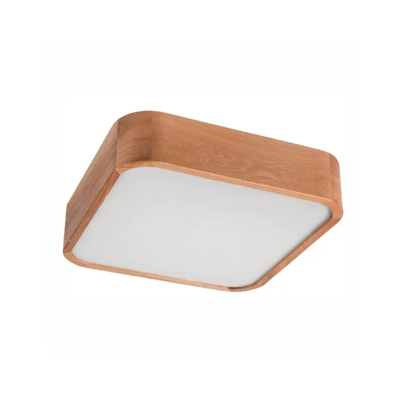 Envostar Gaspar taklampa kantig trä 35 x 35 cm Begränsat antal
