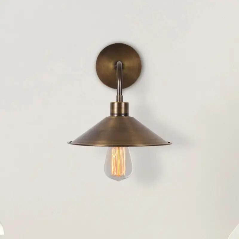 Premium Vägglampa Berceste N-664, antikguld, järn, Ø 24 cm