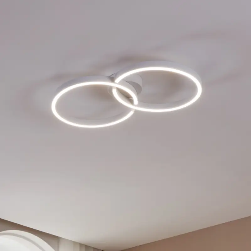 Fynd Armandolo LED-taklampa, vit, längd 67 cm, CCT, RGB