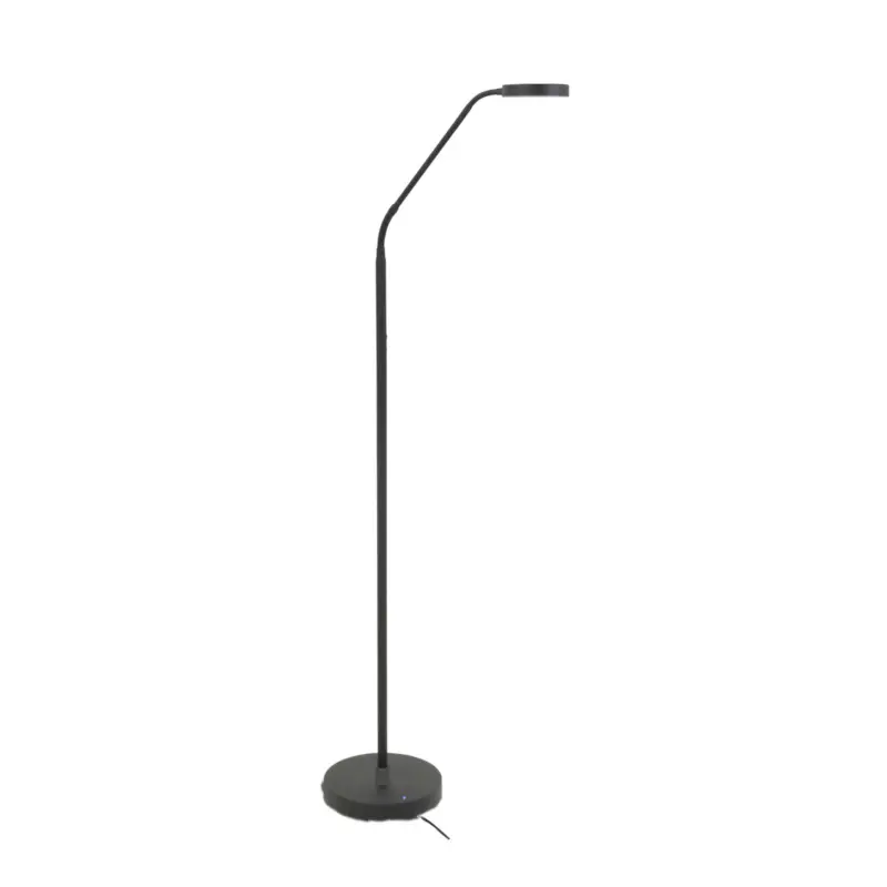 Endast denna vecka LED-golvlampa Comfort, svart 135 cm metall CCT dimmer
