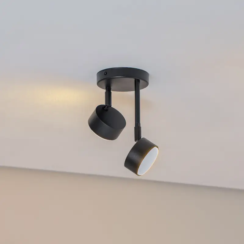 Handla nu Takspotlight Nemo, 21 cm, 2 lampor, svart, rörlig, GX53
