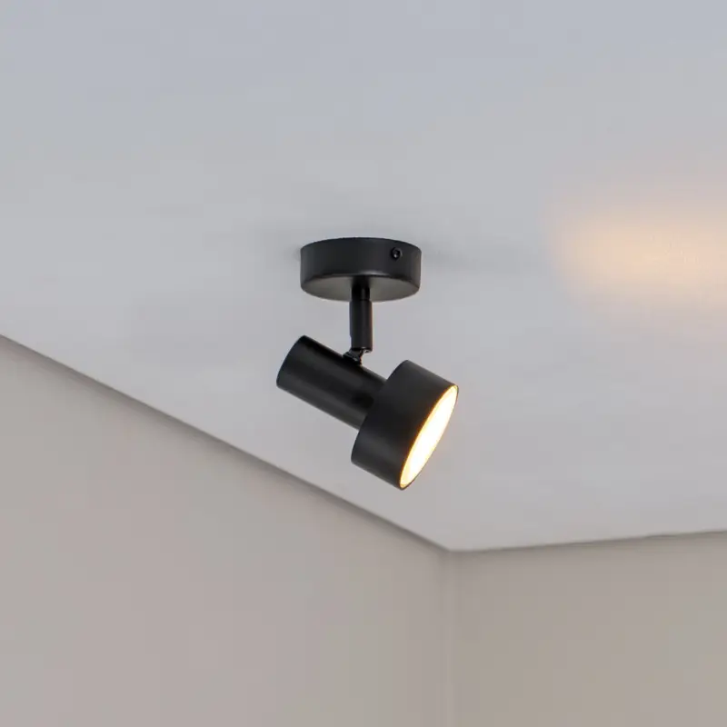 Köp online Takspotlight Mona, 1 lampa, svart, rörlig, stål
