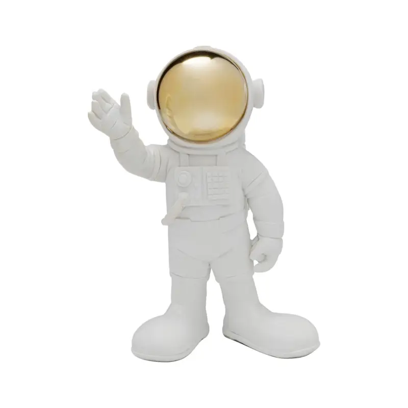 Rabatter KARE dekorationsfigur Welcome Astronaut, höjd 27 cm, vit