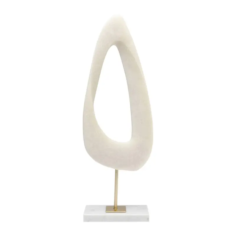 KARE Soft Shape prydnadsföremål, hög form, vit, gjuten sten Erbjudandepris