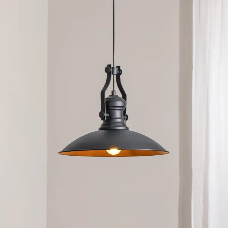 Fimda hänglampa, svart, Ø 41 cm, metall, E27 Utförsäljning