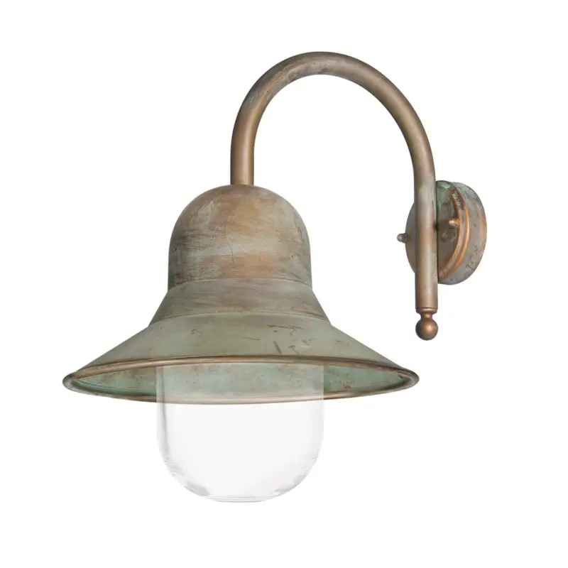 Beställ idag Utomhusvägglampa Campanula 2091 antik mässing djup 40 cm IP44