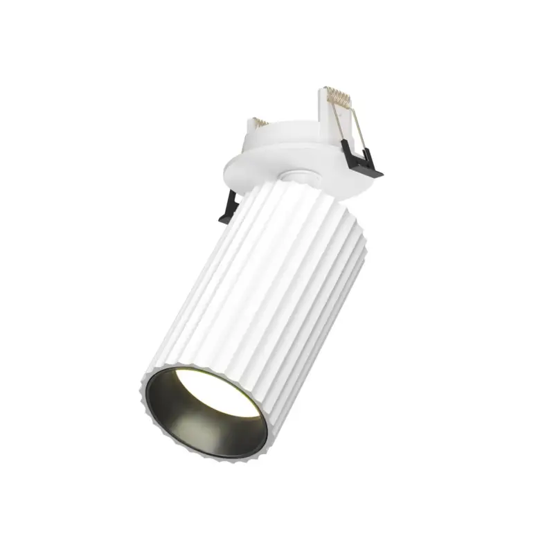 Premium Maytoni Calipso inbyggnadslampa, vit, svängbar, GU10