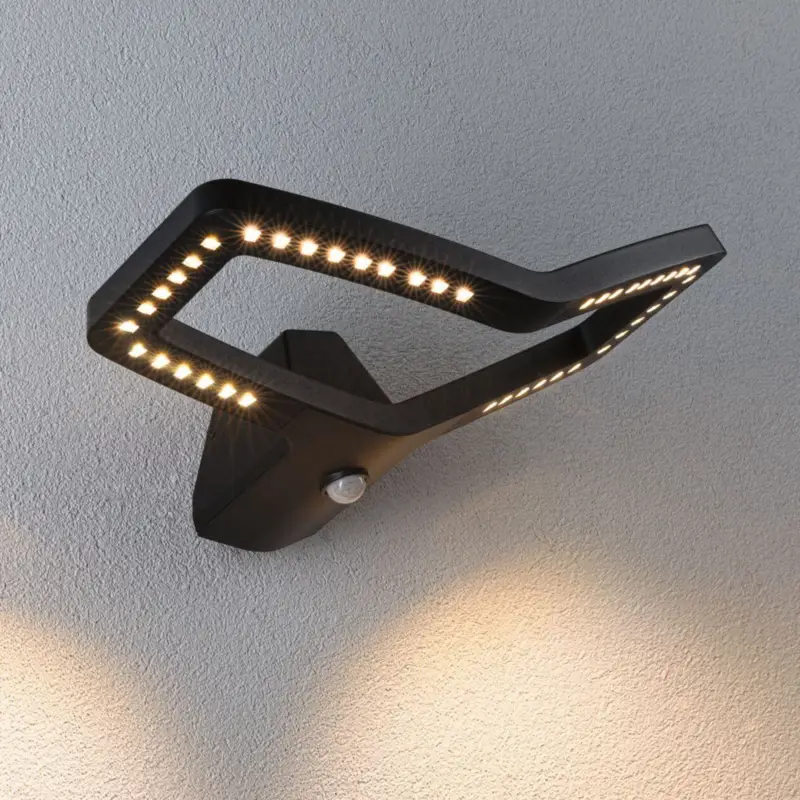 Paulmann LED-utomhusvägglampa Alara, antracit, IP44 Trygg betalning