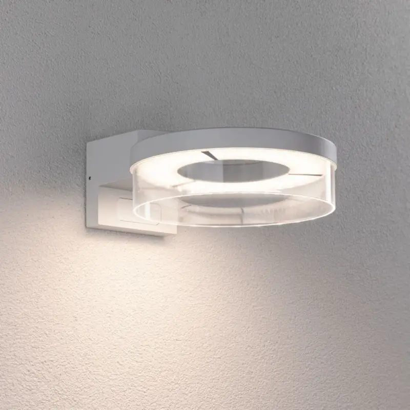 Bästa pris Paulmann LED-utomhusvägglampa Capera vit metall IP44