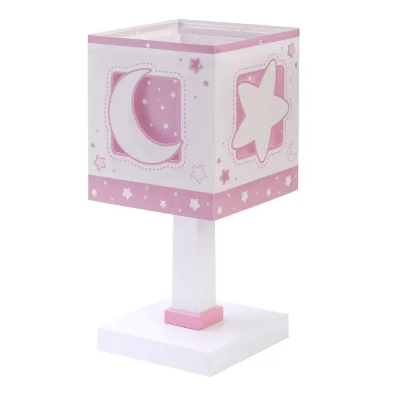 Barnbordslampa Moonlight Pink, G4, bredd 14 cm Kampanj