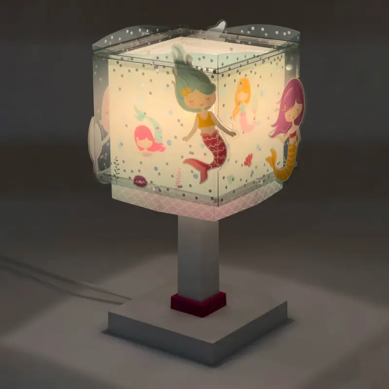 Barnbordslampa Mermaids, G4, bredd 16 cm Snabb frakt