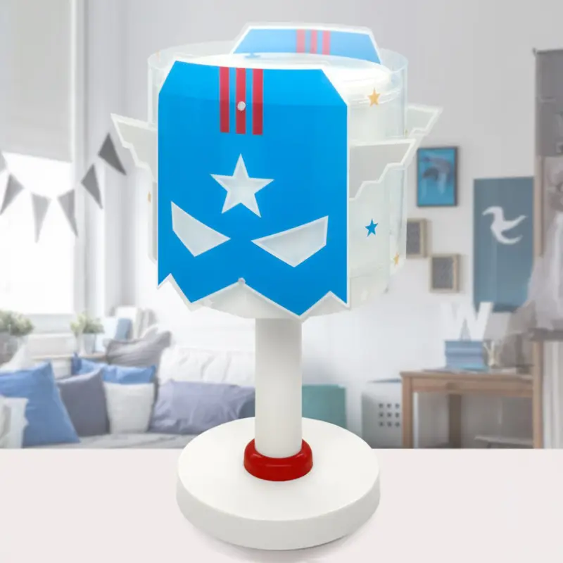 Barnbordslampa Blue Hero, G4, Ø 15 cm prisnedsättning