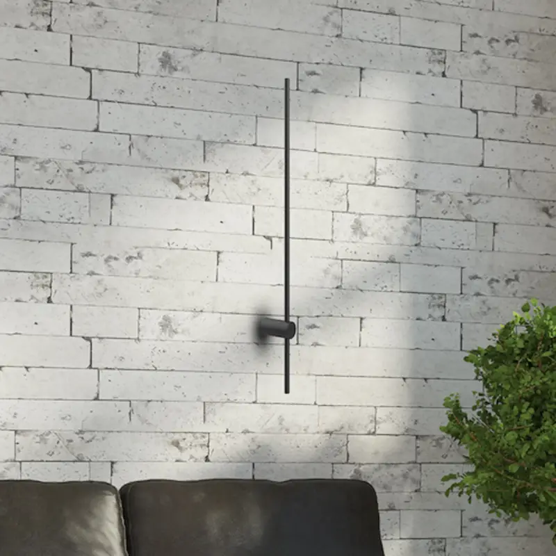 LED-vägglampa Swing, höjd 60 cm, CCT, metall, svart Kampanj