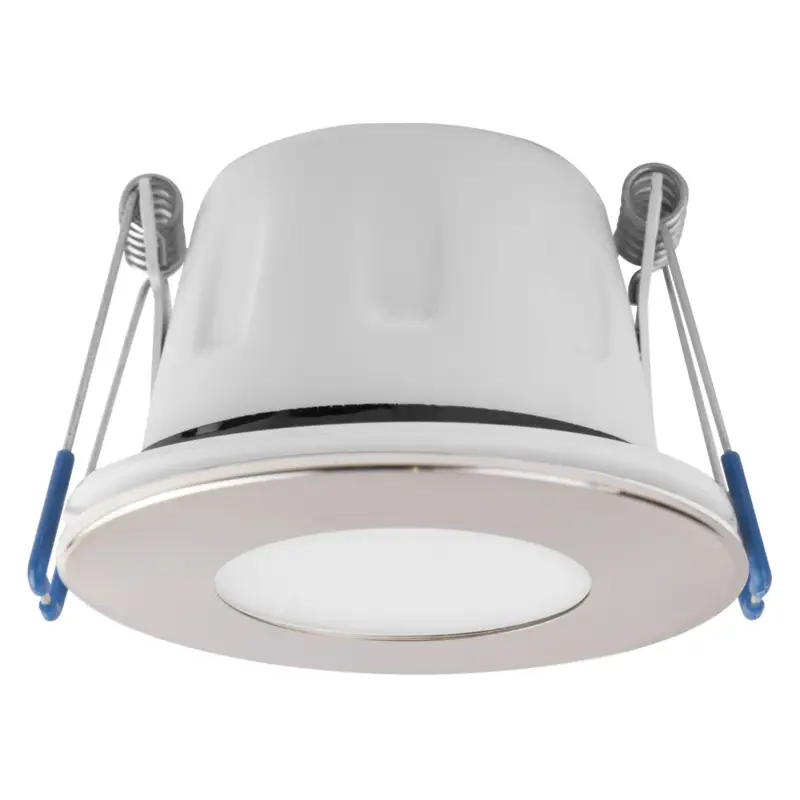 MEGAMAN LED-inbyggnadsspot Tego Slim, 4 000 K, nickel, IP65 Köp online
